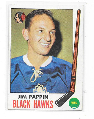 1969-70 Topps #73 Jim Pappin Chicago Blackhawks