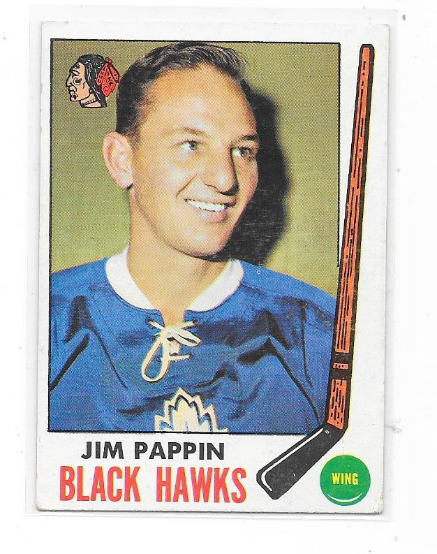 1969-70 Topps #73 Jim Pappin Chicago Blackhawks