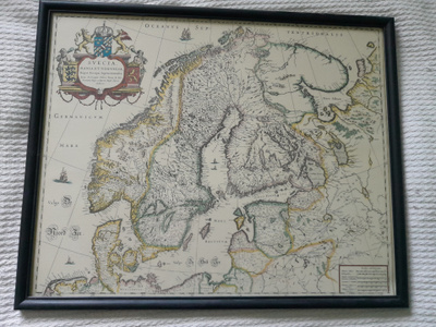 Historiallinen Skandinavian kartta -taulu