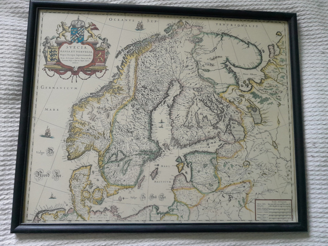 Historiallinen Skandinavian kartta -taulu