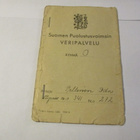 1944 Puolustusvoimain Veripalvelu luovutuskortti 1941-1944 - pikkukuva 1