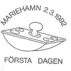 Åland 1992 von Knorring EP leima Lape 056 alareuna LOISTO - pikkukuva 2