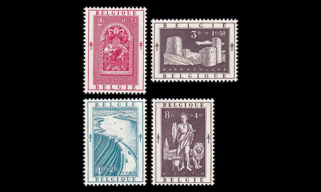 Belgia 956-9 ** Tuberkuloosi (1952)