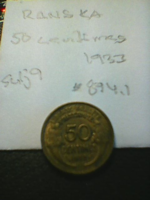 Ranska 50 centimes 1933, km#894.1, suljettu 9