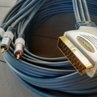 10 m SCART - 3xRCA RGB laadukas Clicktonic videokaapeli - pikkukuva 2