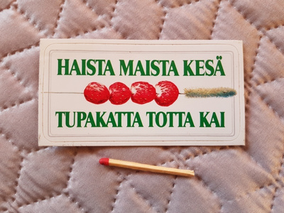 HAISTA MAISTA KESÄ VINTAGE TARRA