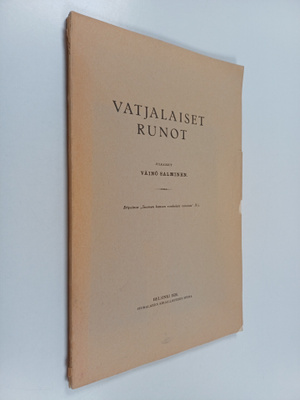 Väinö Salminen : Vatjalaiset runot