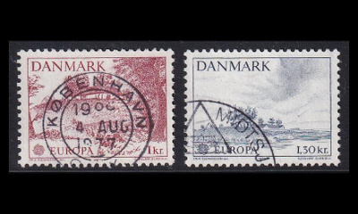 Tanska 639-40 o Europa maisemia (1977)