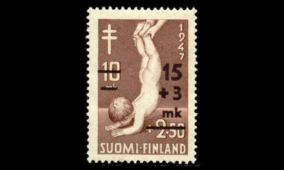 354 ** Tuberkuloosi päällep. 15+3mk (1948)
