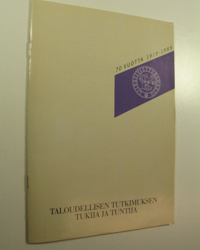 Liikesivistysrahasto 1919-1989 : Taloudellisen tutkimukse...
