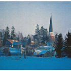 Kiikka kirkko ja talvimaisema - pikkukuva 1