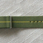Nato 22mm Marine Nationale vihreä keltaisella raidalla - pikkukuva 2