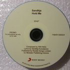 Sandhja • Hold Me PROMO CDr-Single - pikkukuva 2