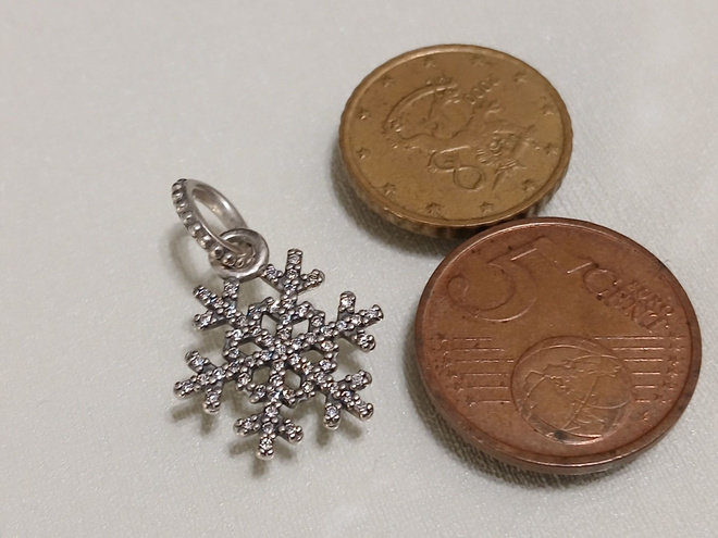 Pandora Hopea riipus snowflake charm , 925