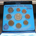 SAN MARINO 2004 BU-sarja 1c-2e + 5e hopearaha ag.925 - pikkukuva 2