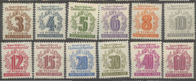 Saksa itävyöhyke Mi 138-49 ++