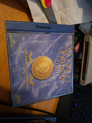 Dreamcast Caesars Palace 2000, ei takakansipaperia ei ohjeit