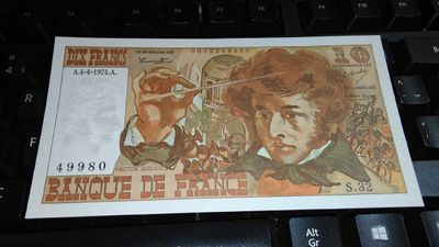 France Ranska 10 Francs 1974 UNC