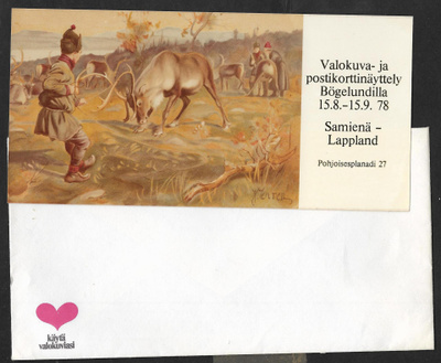 Samienä - Lappland (pitkämäinen kutsukortti)