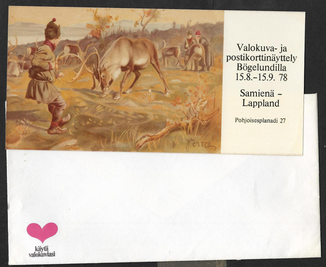 Samienä - Lappland (pitkämäinen kutsukortti)