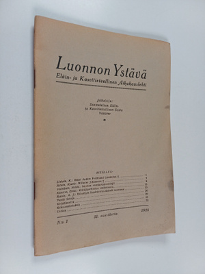 Luonnon ystävä 1/1928