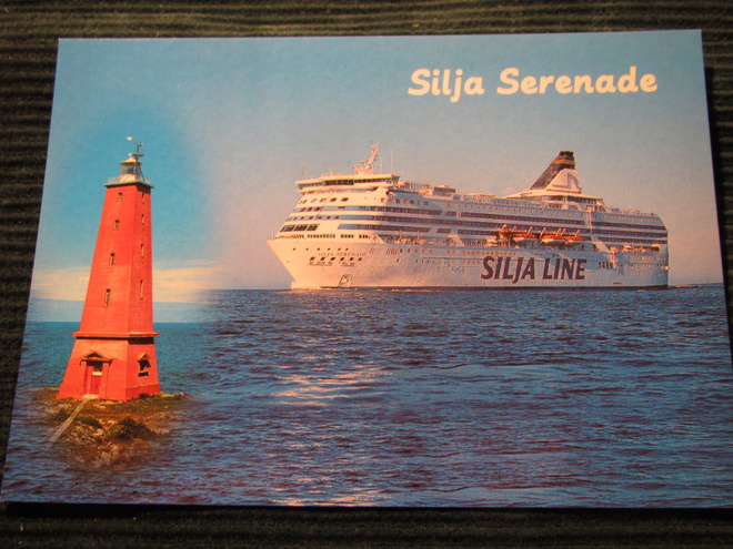 Silja Line. Silja Serenade. Laivapostikortti
