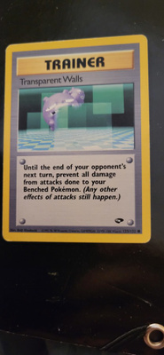Transparent Walls #125 Pokemon Gym Challenge card