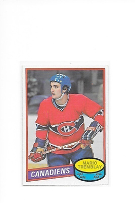 1980-81 OPC #297 Mario Tremblay Montreal Canadiens
