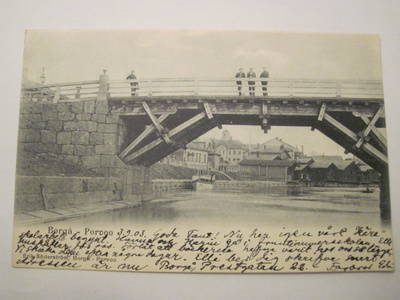VANHA Postikortti Porvoo Varhainen HUIPPUKUNTO 1903