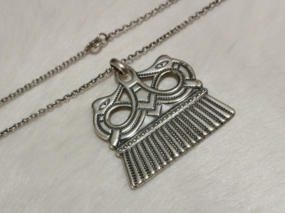 Vintage Kalevala Koru Kokemäen kaulakoru hopea