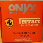 Onyx Ferrari F1-87/88C -pienoismalli - pikkukuva 4
