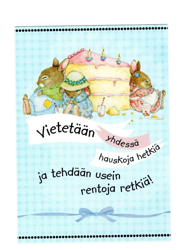 Onnea... °"VIETETÄÄN YHDESSÄ HAUSKOJA...°" -KORTTI /Paletti