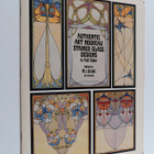 Authentic art nouveau stained glass designs in full color - pikkukuva 1