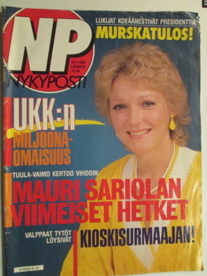NYKYPOSTI LEHTI 10 / 1986 SISÄLLYSLUETTELO KUVA 2