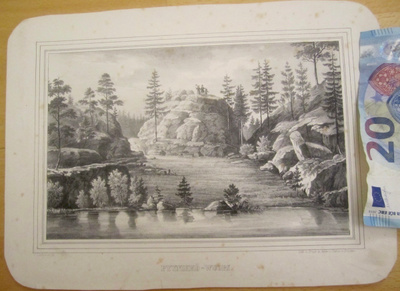 VANHA Gravyyri Lindeström Tampere Pyynikki 1849 Adler Dietze