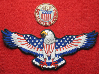 Boy Scouts of America ja kotka kangasmerkit
