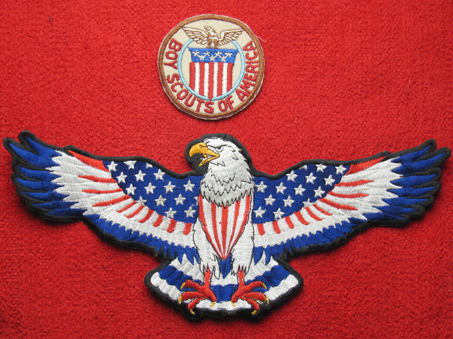Boy Scouts of America ja kotka kangasmerkit