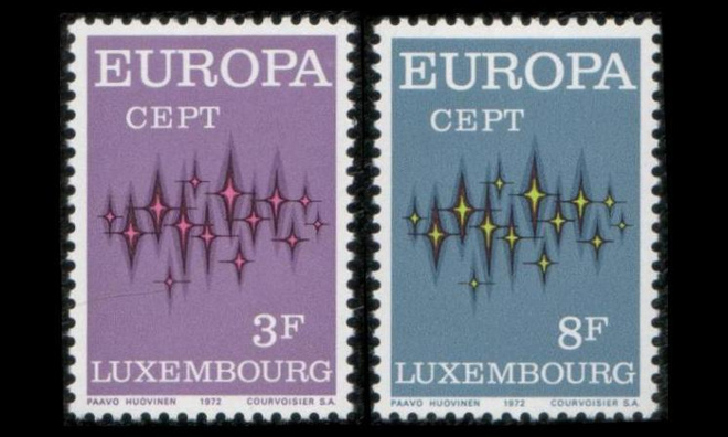 Luxemburg 846-7 ** Europa (1972)