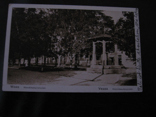 Vaasa Hovioikeudenpuisto. Kulkenut v1928