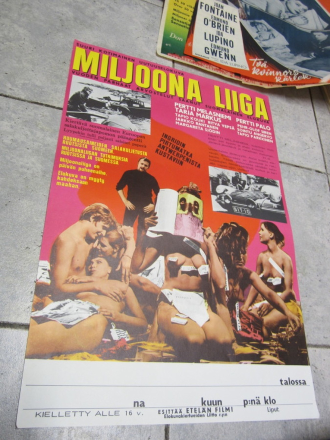 VANHA ORIG ELOKUVAJULISTE 70 LUVULTA