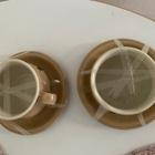 Kermansavi beige kahvikupit ja aluslautaset - pikkukuva 2
