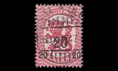 86 o M-17 20/10p loisto Oulu 16.IX.20 (1919)