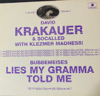 David Krakauer & Klezmer Madness: Bubbemeises cd