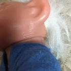 Dam Trolli valkoiset hiukset 23 cm sininen takki vintage - pikkukuva 4