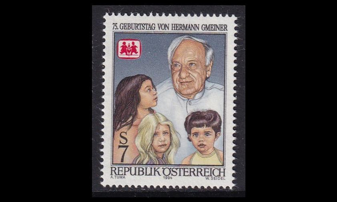 Itävalta 2128 ** SOS-lapsikylät Hermann Gmeiner (1994)