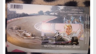 MIKA HÄKKISEN MM VOITTO  POSTIMERKKI 1996.
