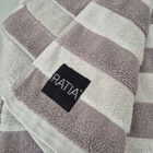 Ratia Raita harmaa-valkoinen Pyyhkeet / Kylpypyyhkeet - 2kpl - pikkukuva 3
