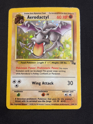 Aerodactyl 1/62 Fossil holo