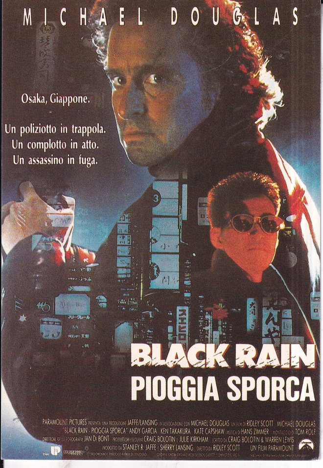 Michael Douglas, Black Rain, elokuvamainos. e250