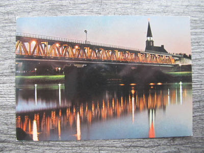 ROVANIEMI.....Ounaskosken silta, yökuva.